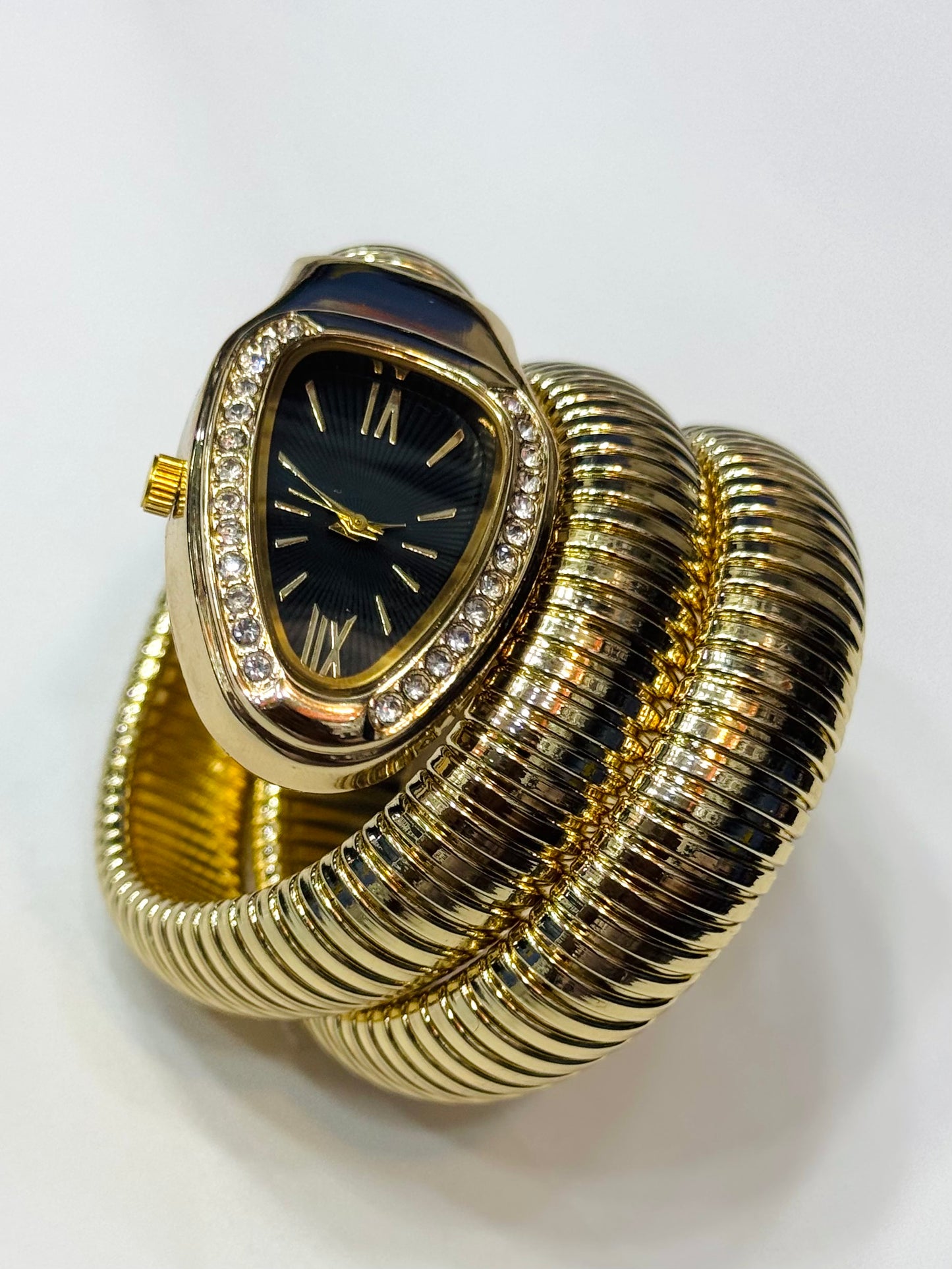 Bvlgari Replica Snake Watch - Black