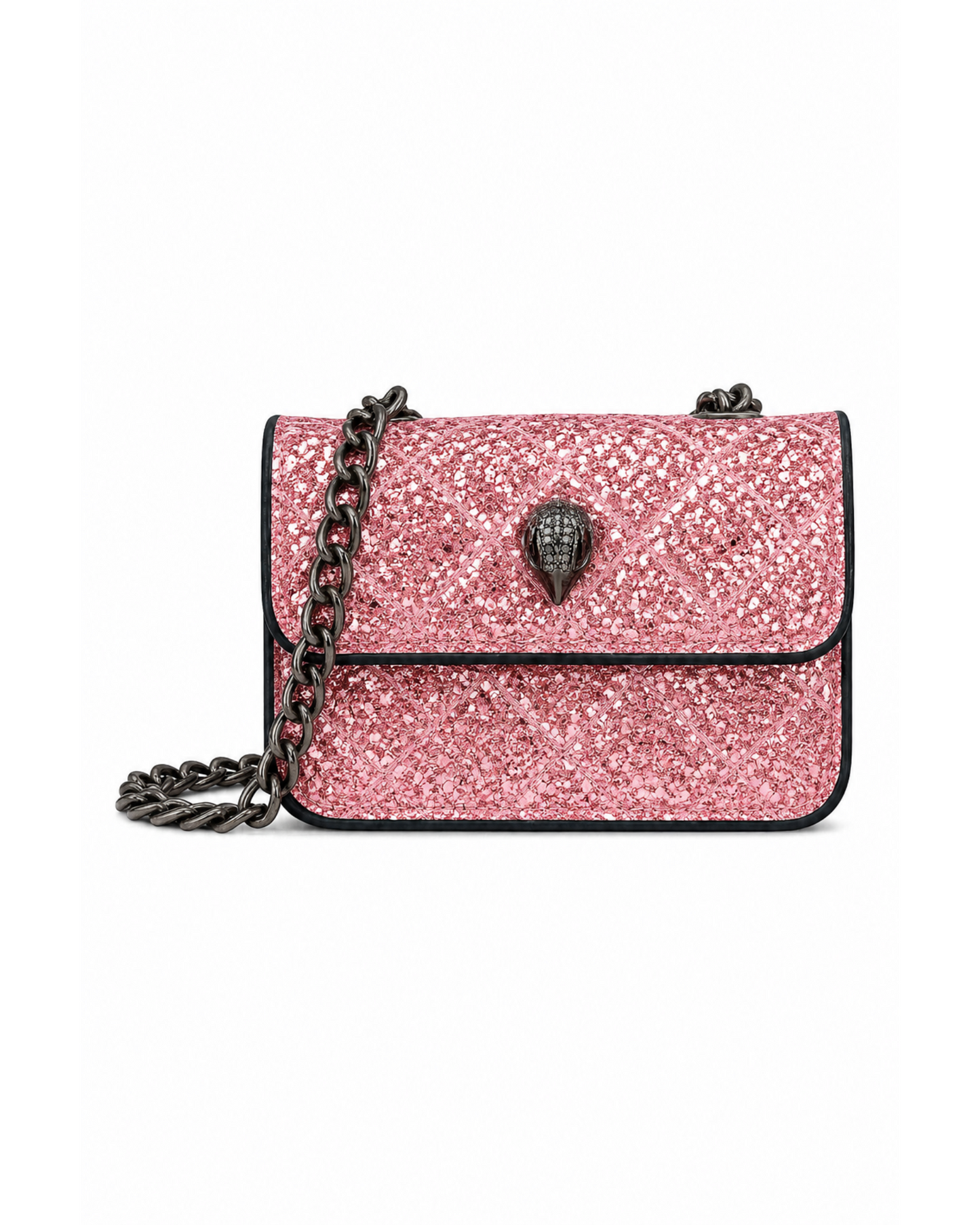 KURT GEIGER LONDON – Micro Kensington Bag (Rose Pink Glitter)