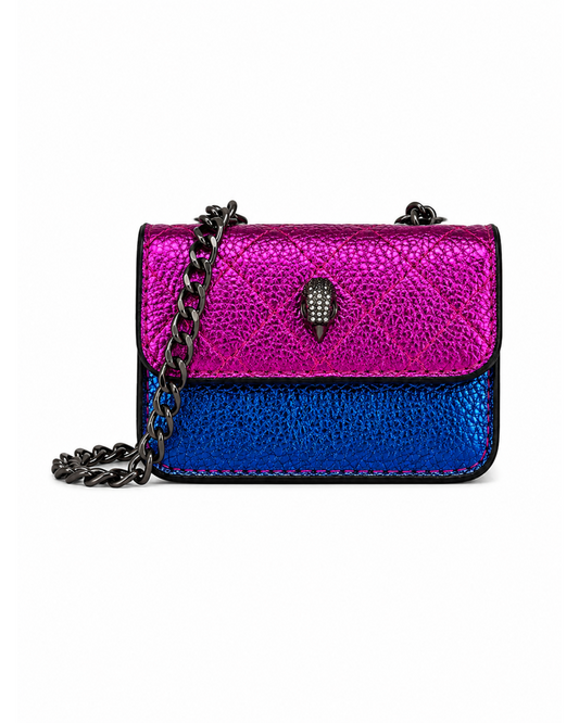 KURT GEIGER LONDON – Micro Kensington Bag (Metallic Pink & Blue)