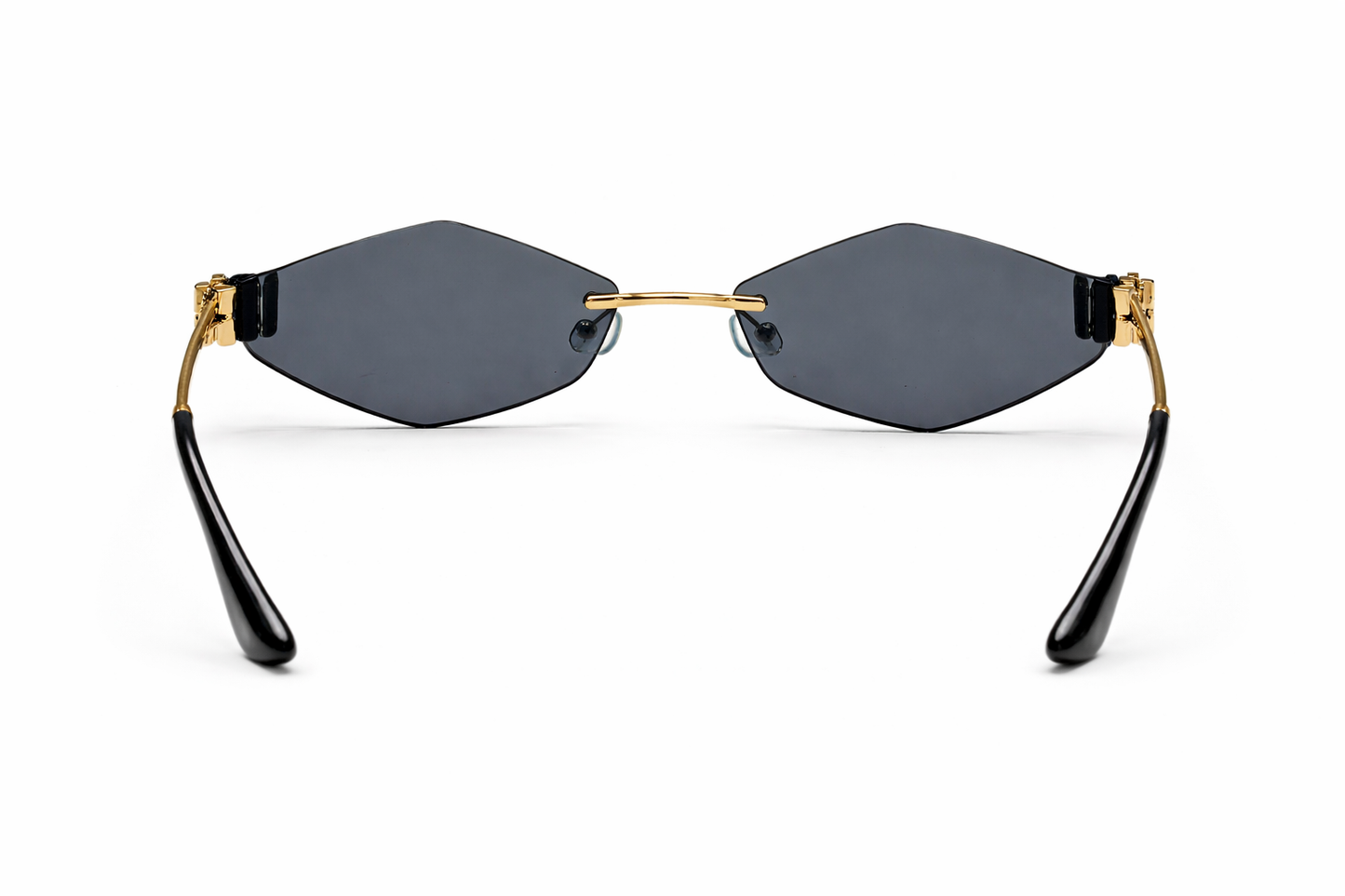 MIU MIU Geometric Rimless Gold Sunglasses