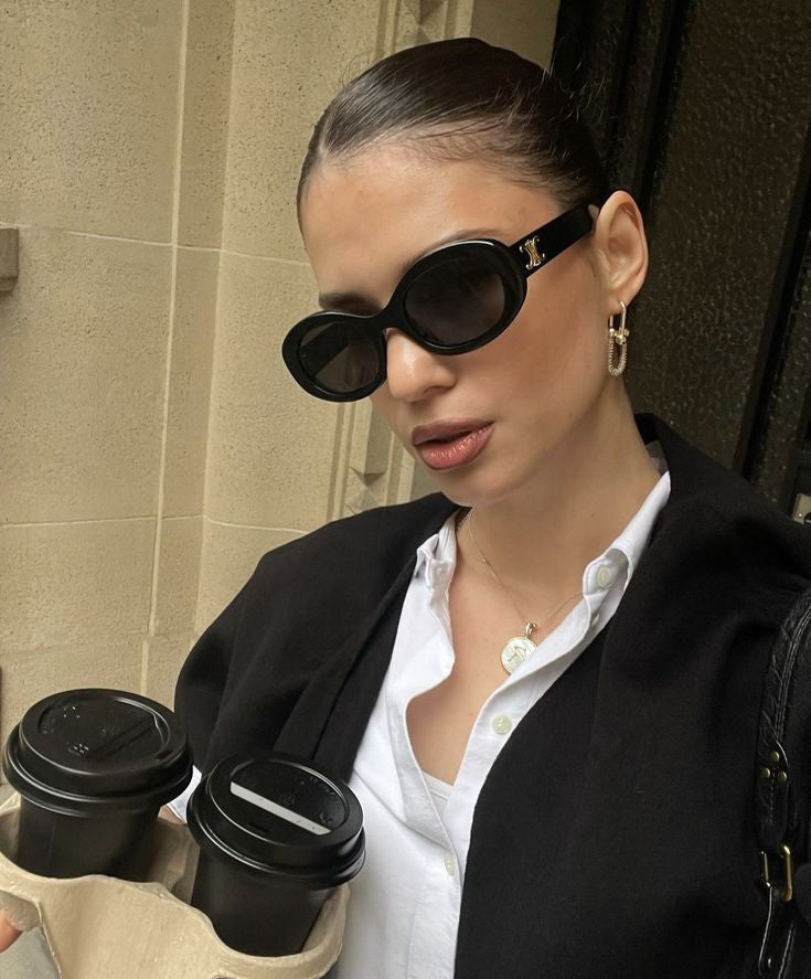 Celine Triomphe 01 Sunglasses - Acetate Oval Frame