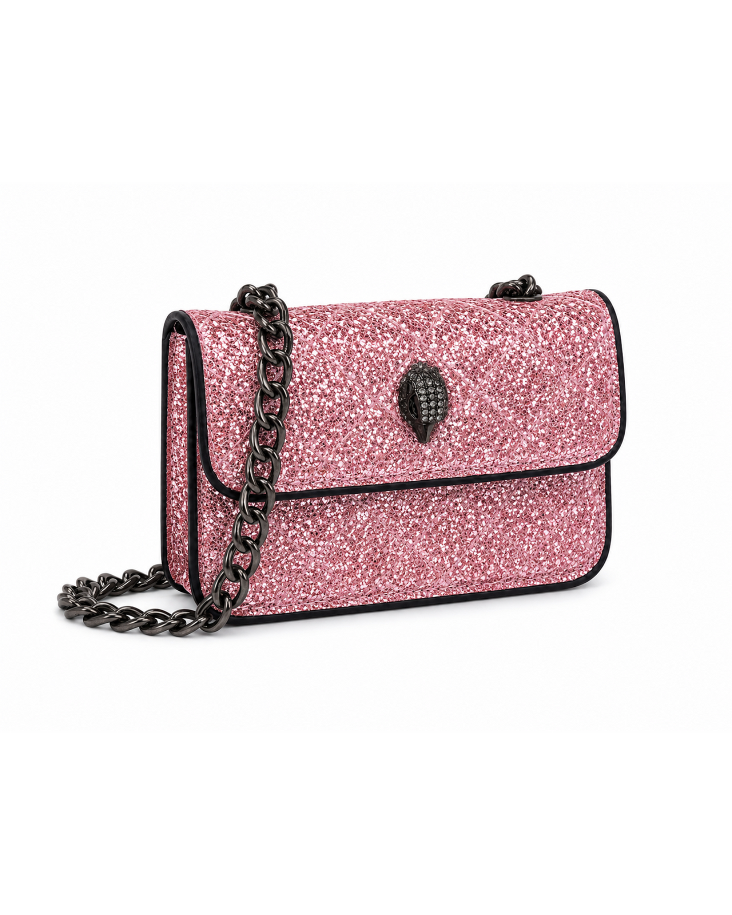 KURT GEIGER LONDON – Micro Kensington Bag (Rose Pink Glitter)