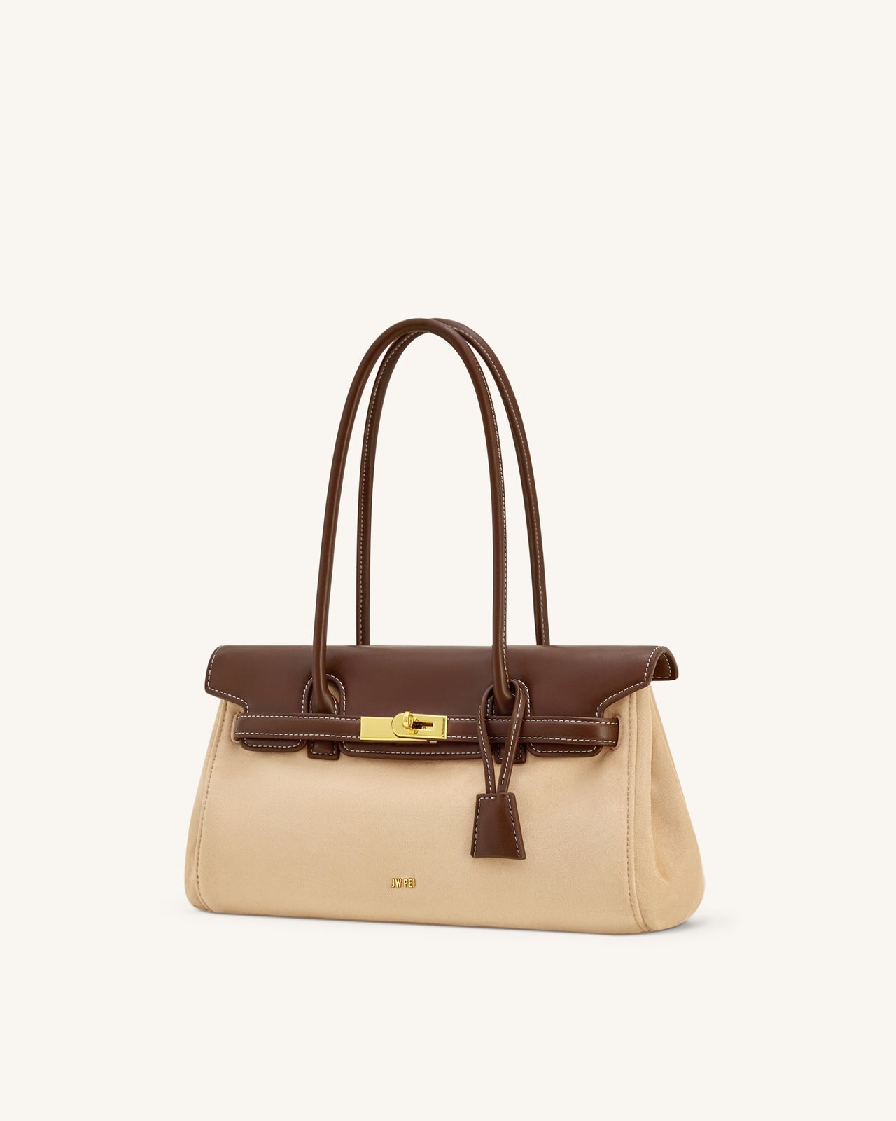 JW PEI Yara Shoulder Bag - Beige And Brown