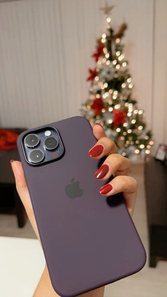 iPhone Silicone Case (Dark Purple)