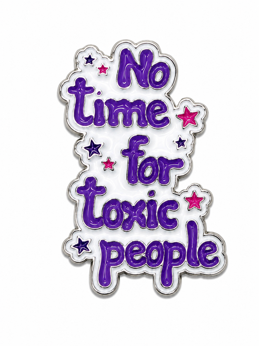 No Time For Toxic People Metal Phone Sticker