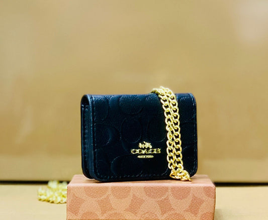 Coach Mini Wallet (Black)