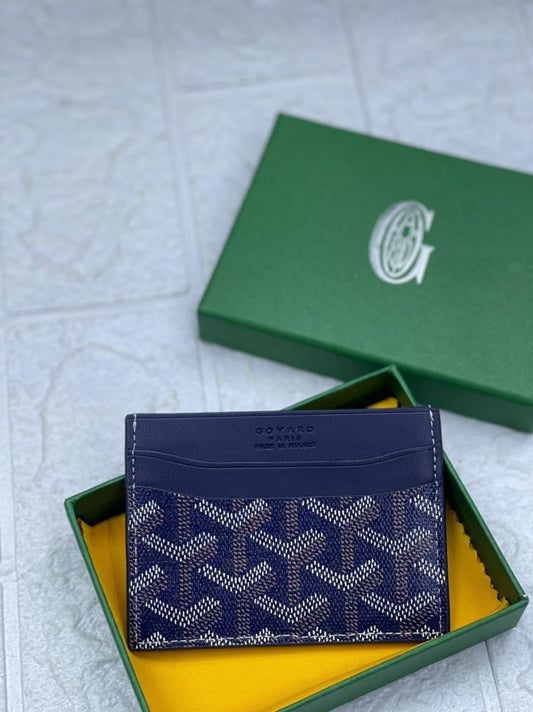 Goyard Saint-Sulpice Card Wallet (Navy Blue)