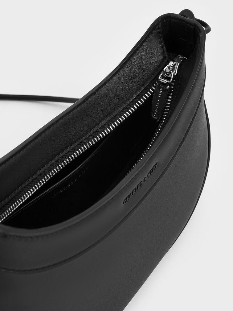 Charles & Keith Sabine Knotted-Strap Curved Shoulder Bag