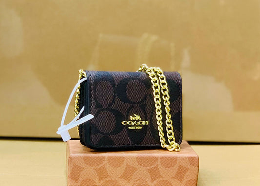 Coach Mini Wallet (Dark Walnut)