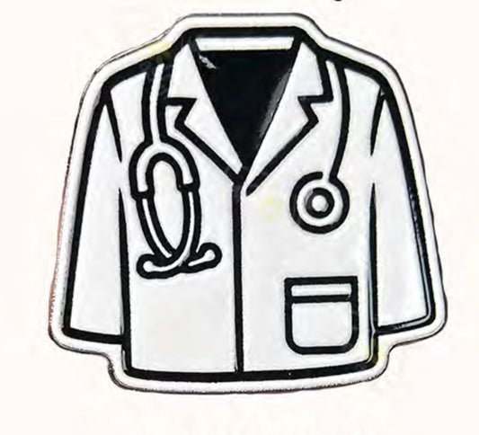 Doctor Coat Metal Phone Sticker