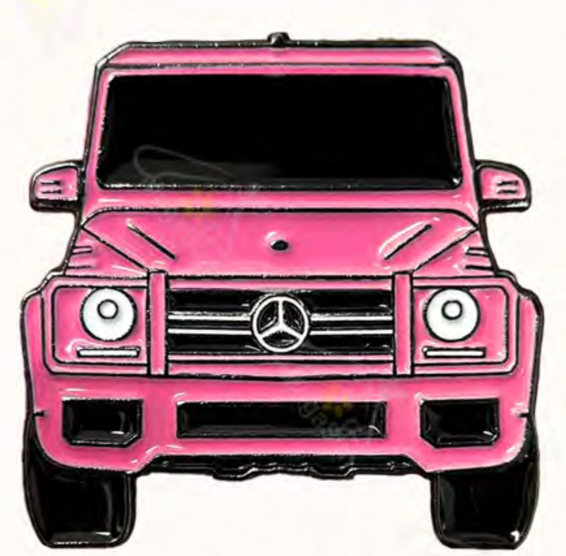 Light Pink Mercedes G-Wagon Metal Phone Sticker
