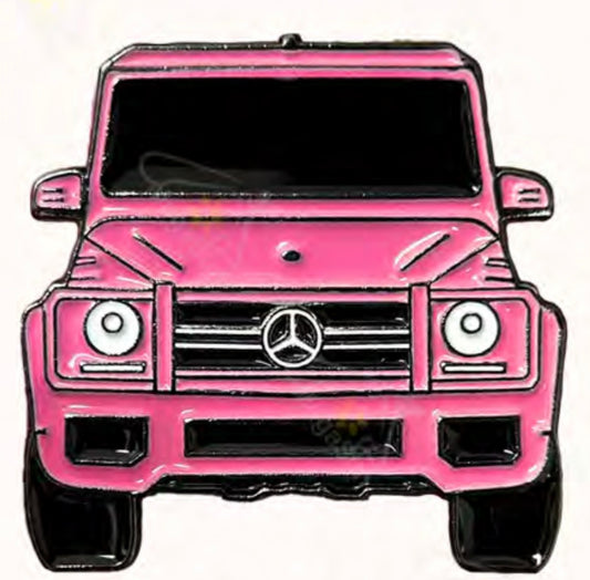 Light Pink Mercedes G-Wagon Metal Phone Sticker