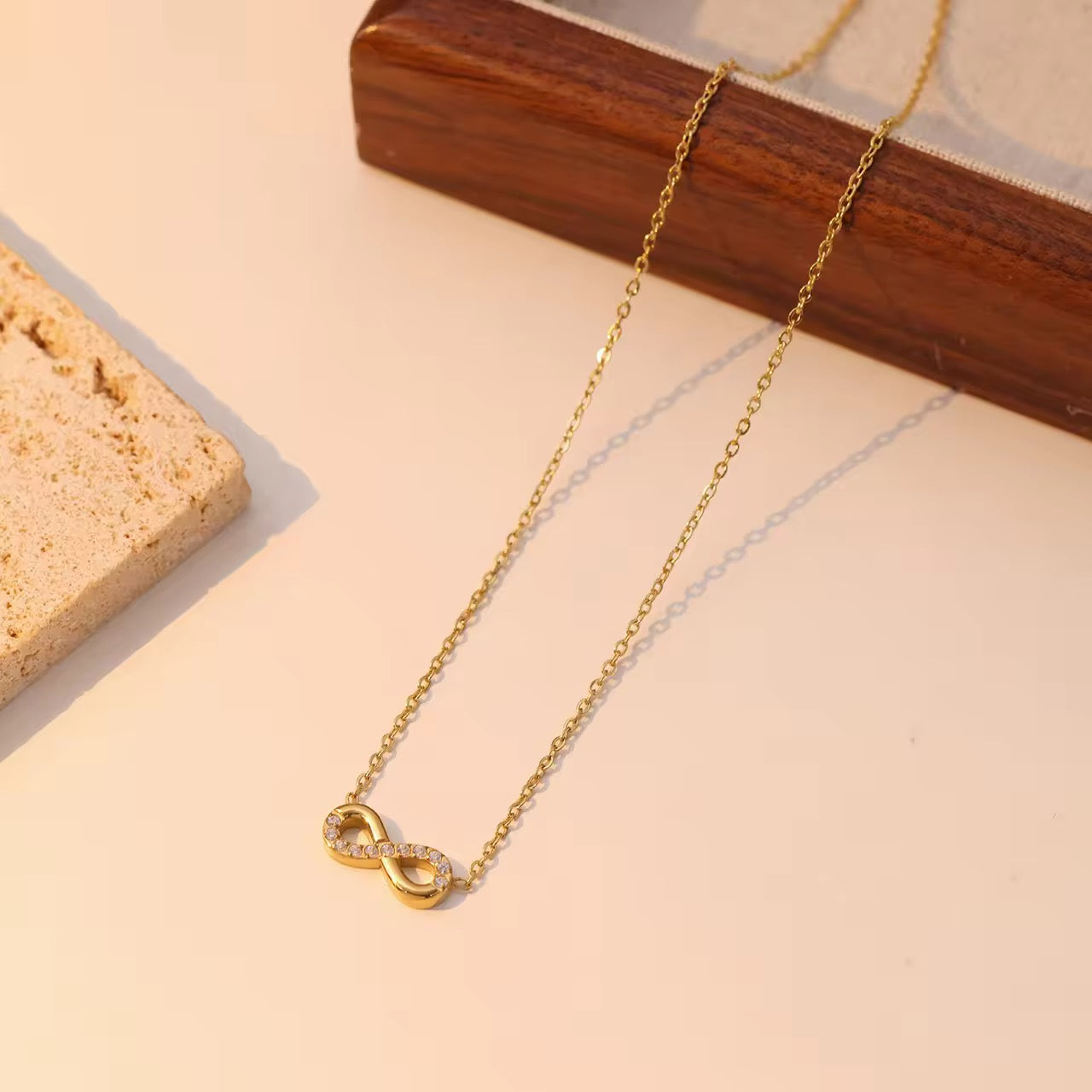 Classic Gold Infinity Pendant