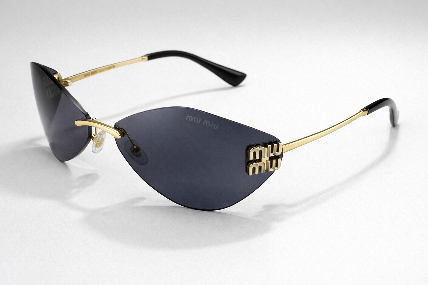 Miu Miu Aurelia Rimless Cat-Eye Sunglasses