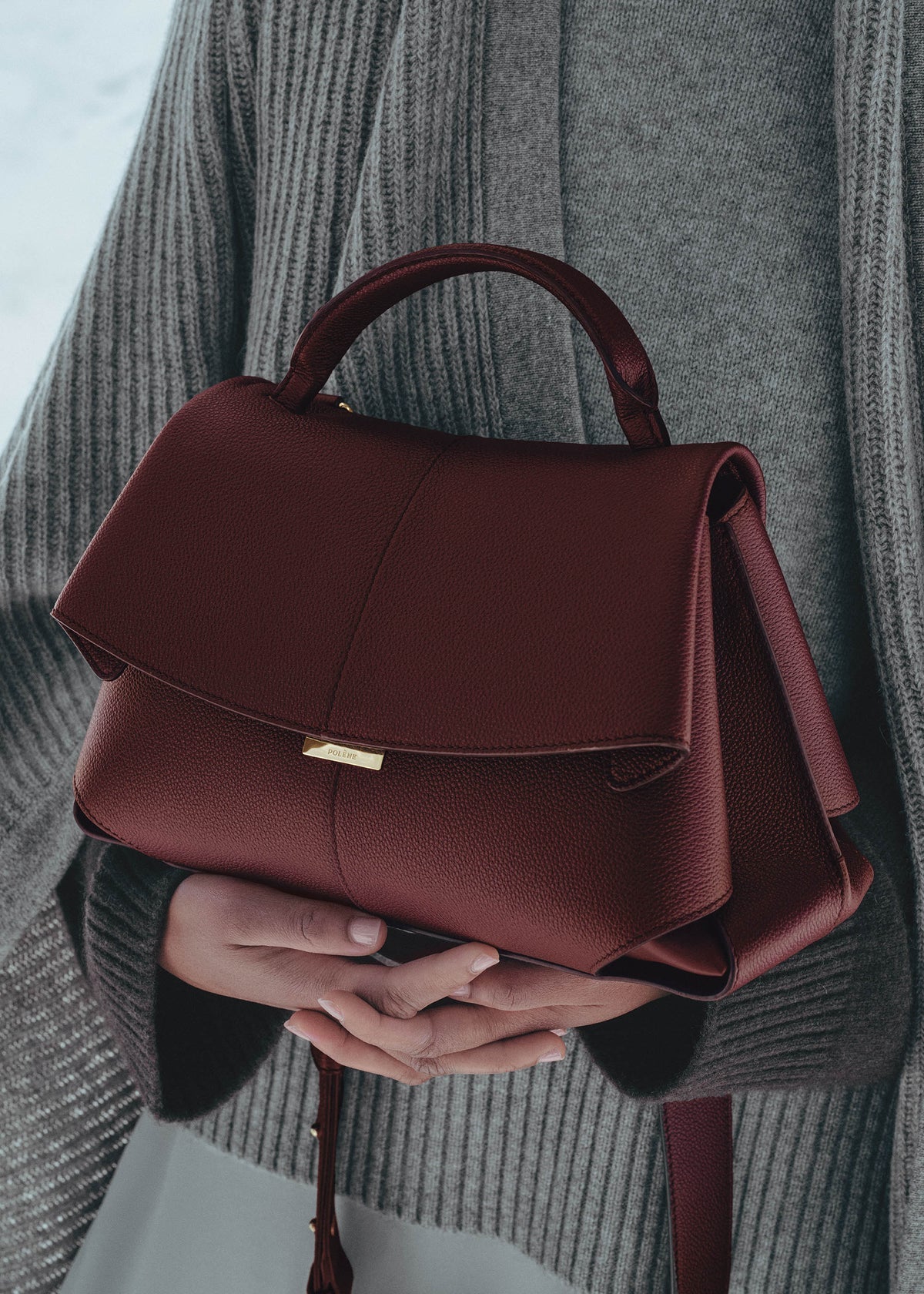 POLÈNE MOKKI EDITION TEXTURED BAG