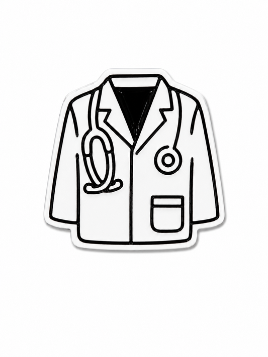Doctor Coat Metal Phone Sticker