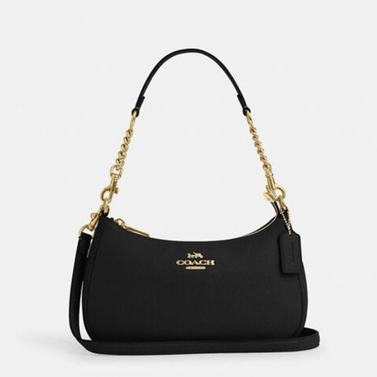 Coach Teri Shoulder Bag Dupe – (Plain Black) | Luxury-Inspired Design