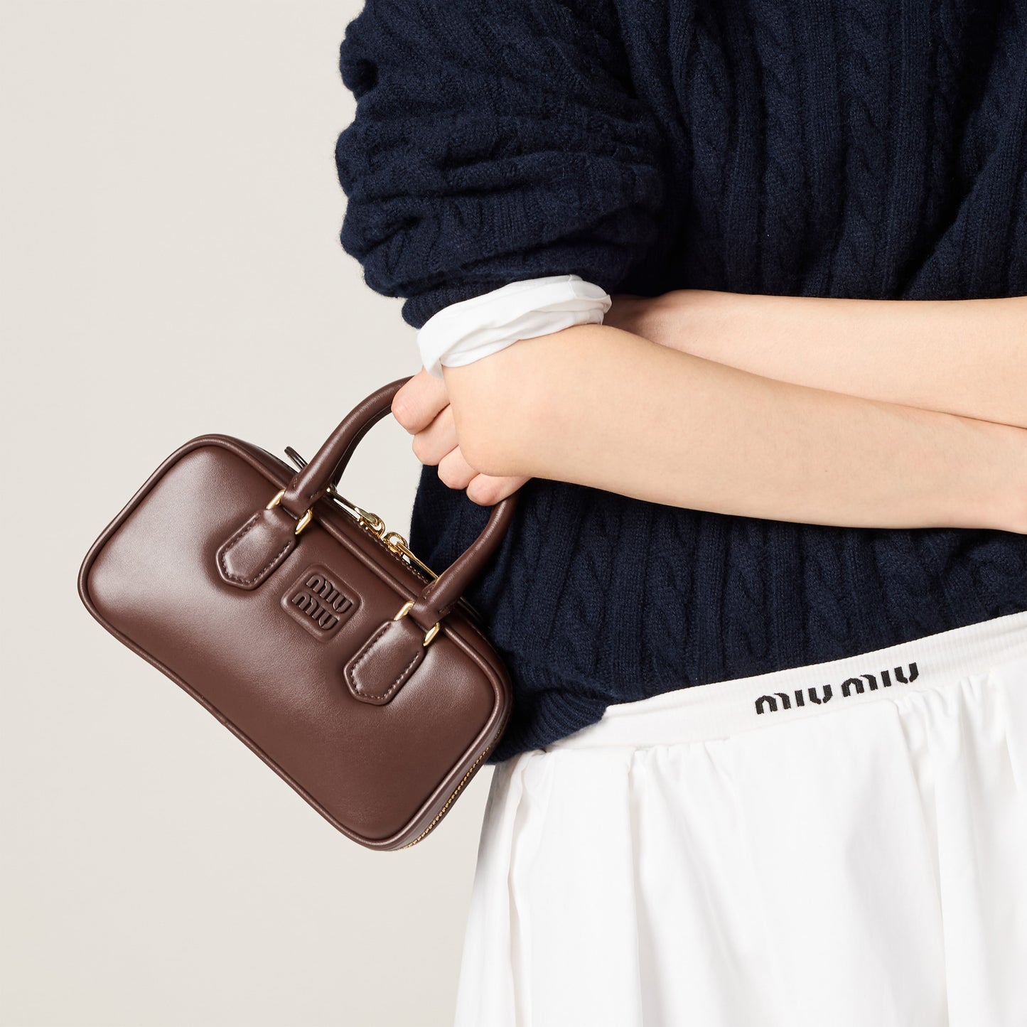 Miu Miu Arcadie Leather Mini Bag
