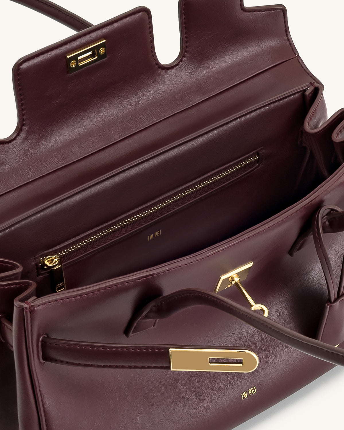 JW PEI Yara Shoulder Bag - Deep Burgundy