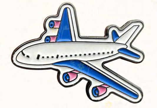 Airplane Metal Phone Sticker