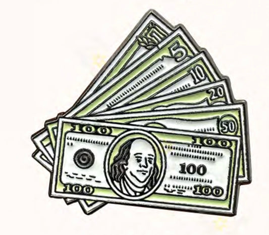 Money Stack (Dollar Bills) Metal Phone Sticker