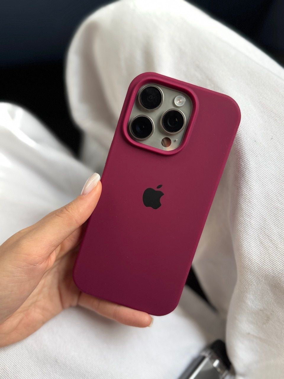 iPhone Silicone Case (Maroon)
