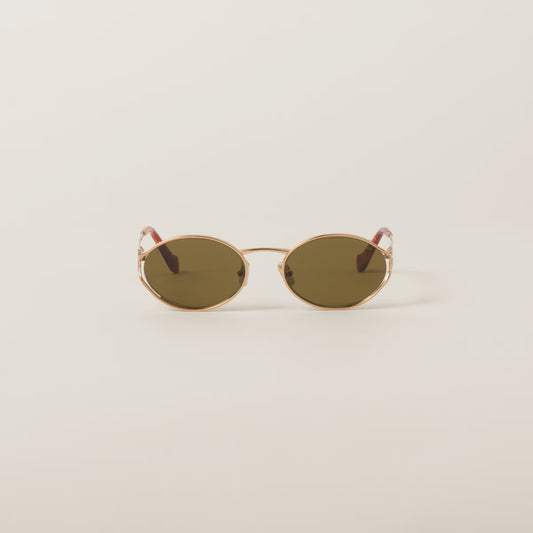 Miu Miu Metal Frame Sunglasses