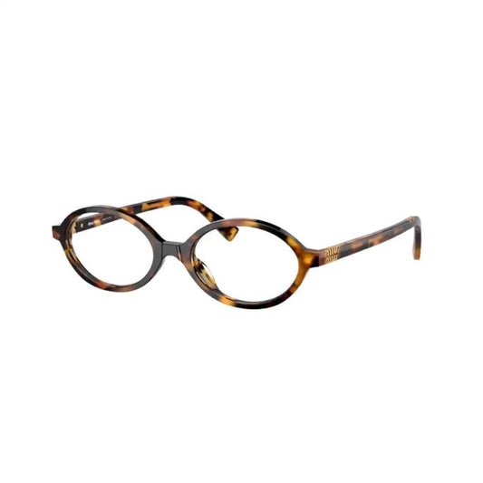 Miu Miu Oval Transparent Sunglasses (Cheetah)