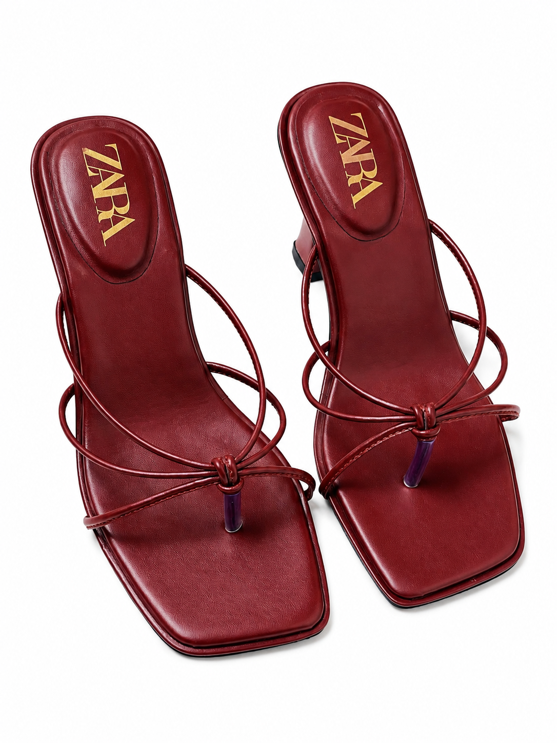 ZARA Luna Knot Heeled Sandals