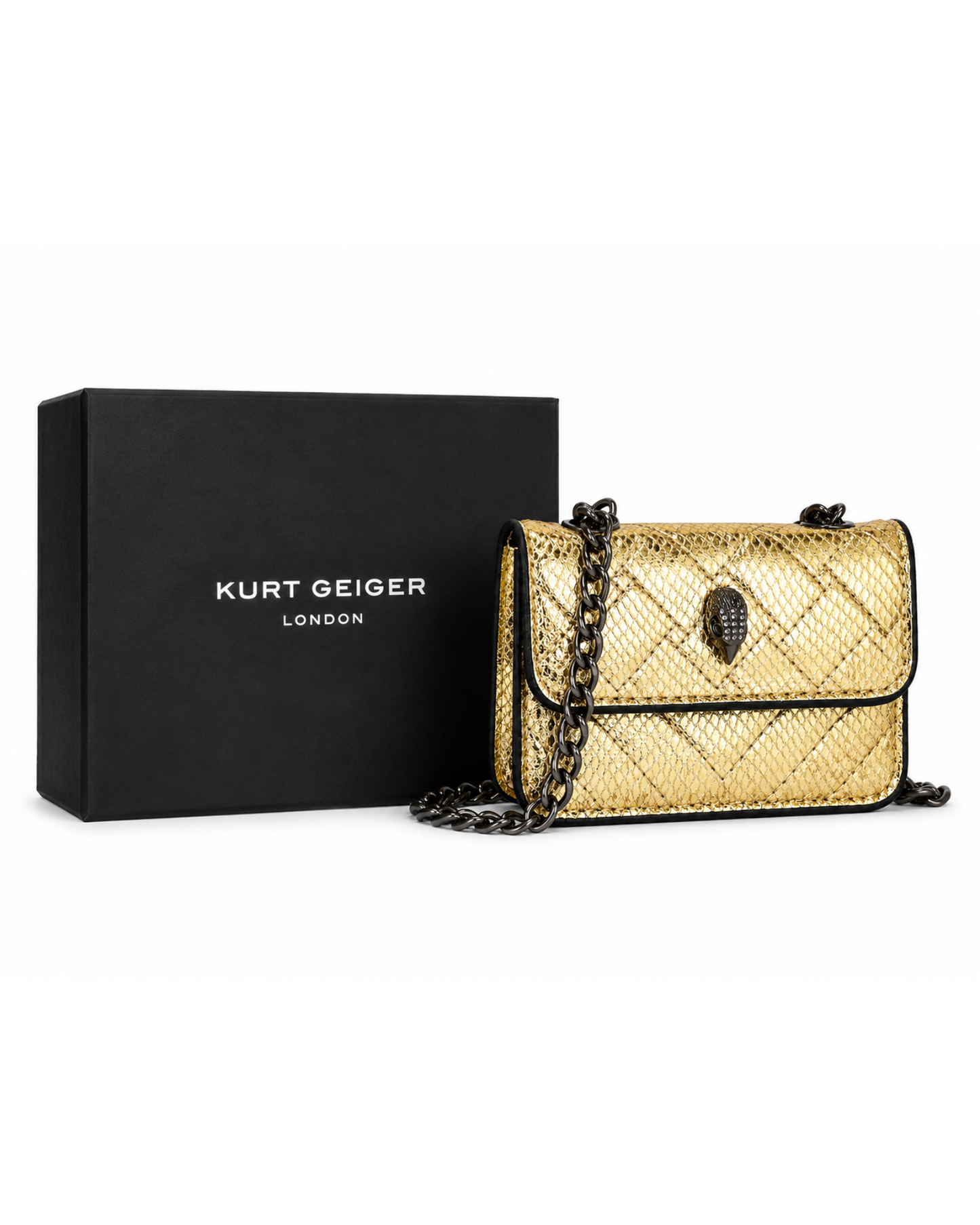 KURT GEIGER LONDON – Micro Kensington Bag (Gold)