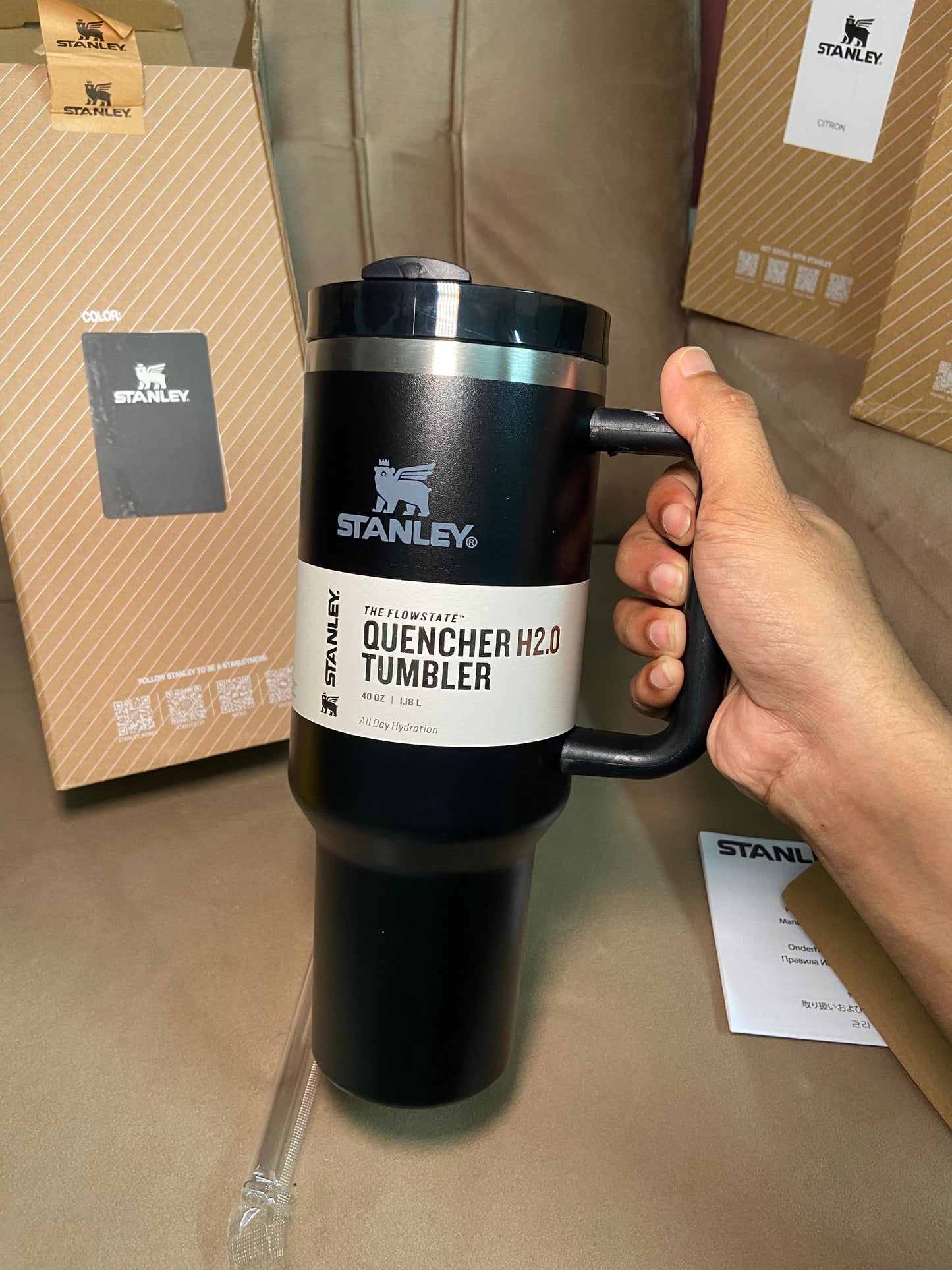 Stanley Quencher H2.O Tumbler (Black)