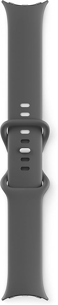 Google Pixel Watch 41mm – Polished Silver with Charcoal Band | Fitbit Built-In