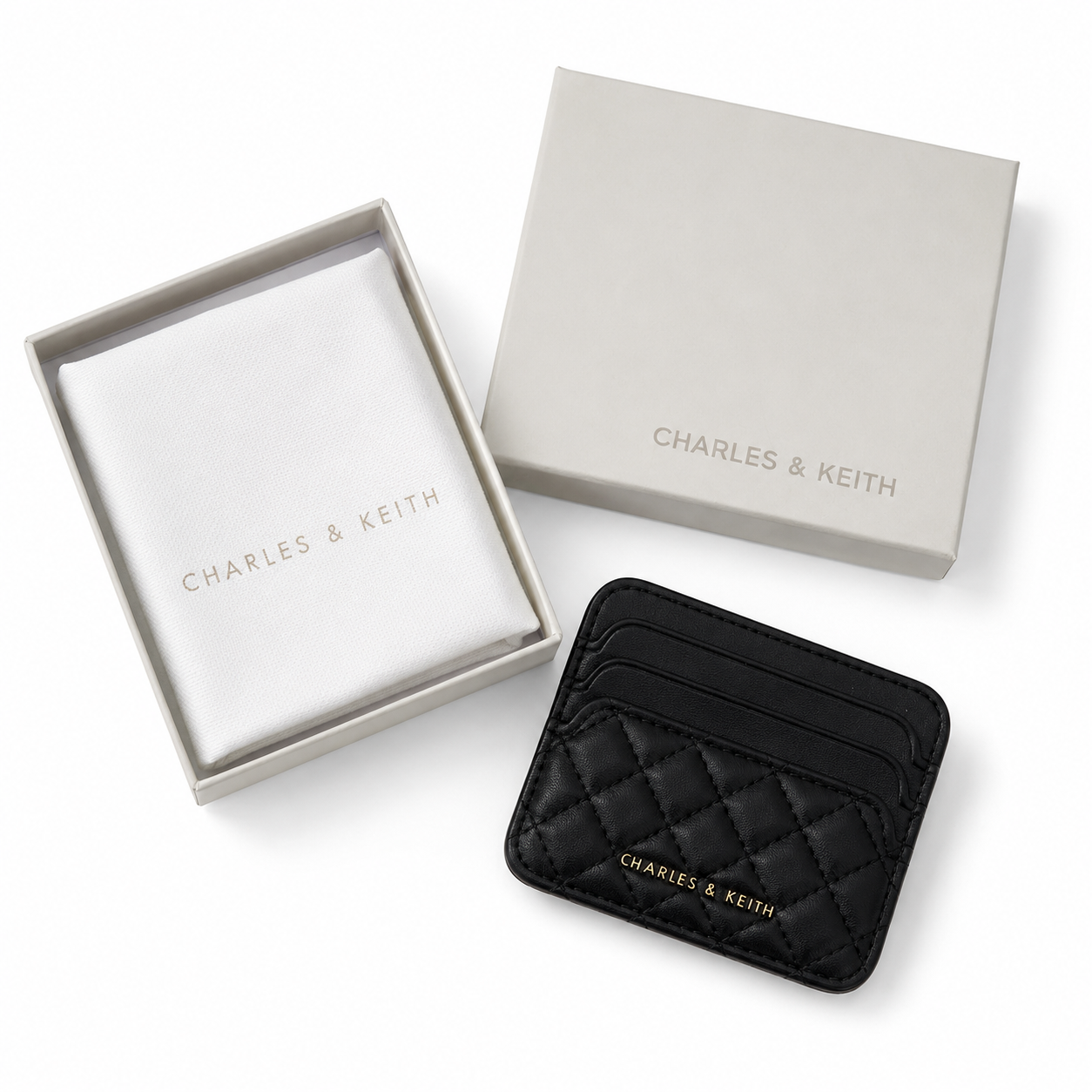 Charles & Keith - Cleo Quilted Card Holder