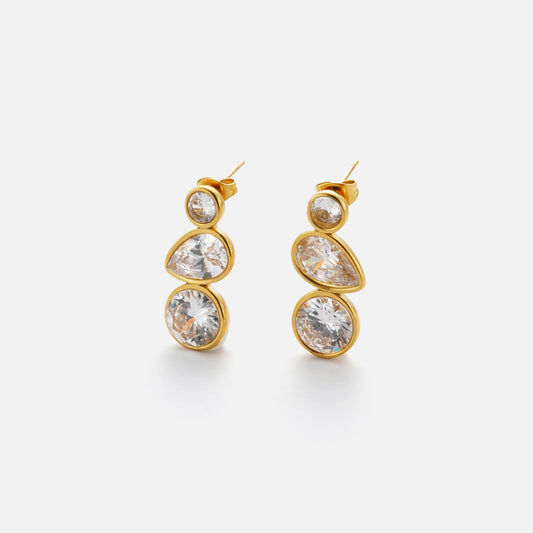 Aurora Drop Gold Earrings