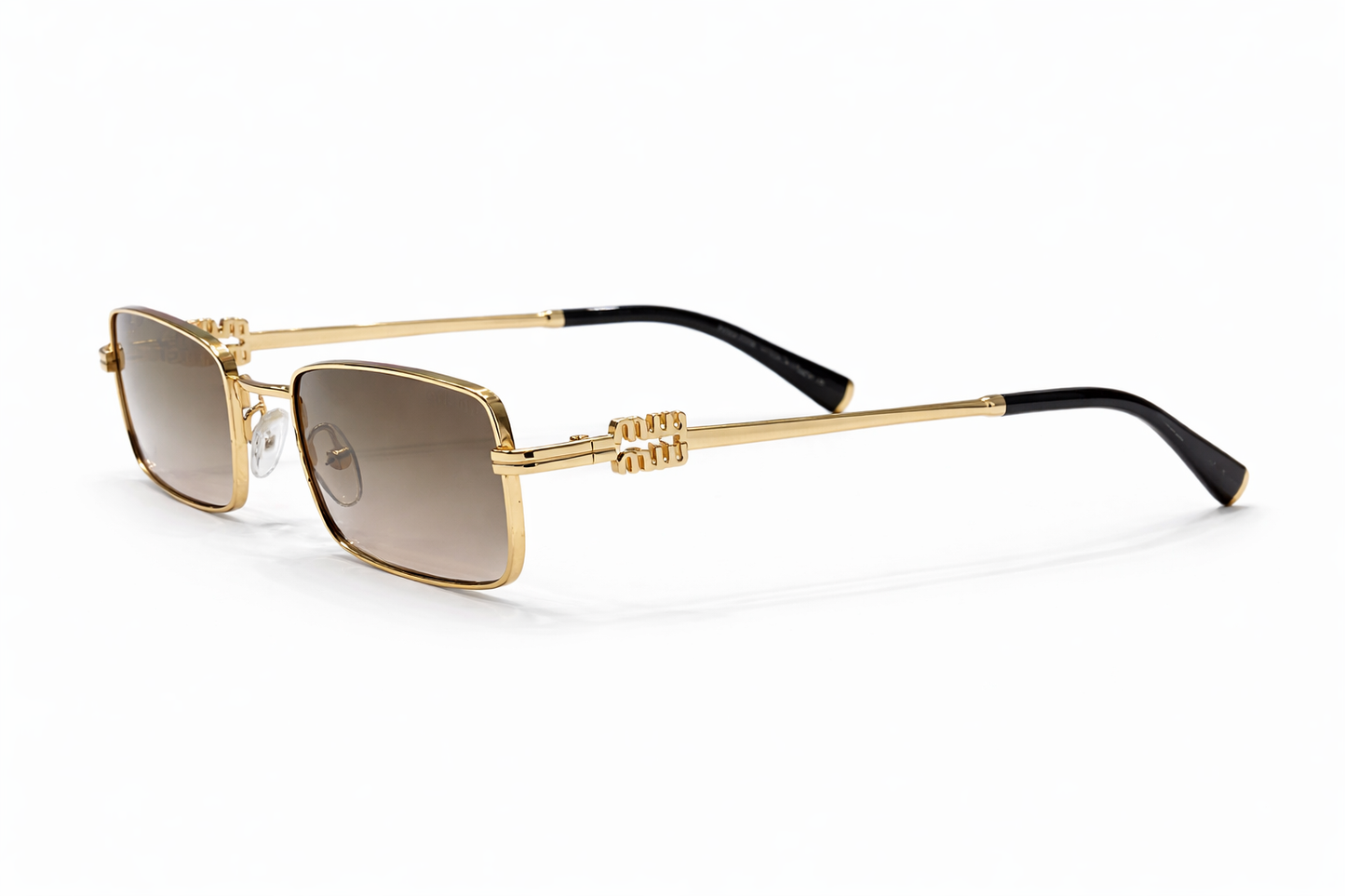 Miu Miu Aurea Gold Metal Frame Sunglasses