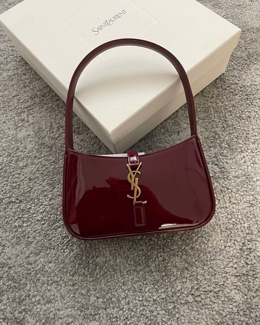 Saint Laurent YSL LE 5 À 7 IN Patent Leather Bag