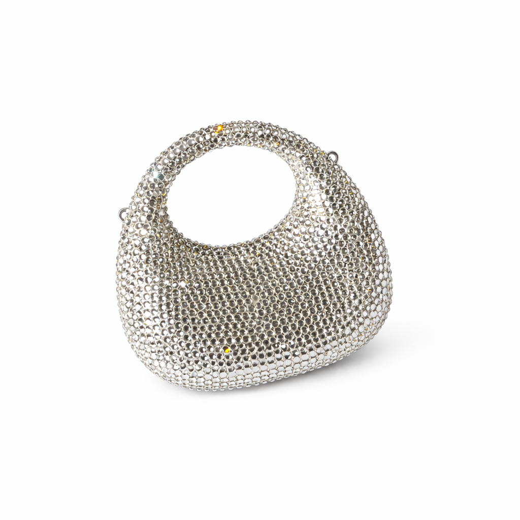 Luna Crystal Mini Bag (Silver)