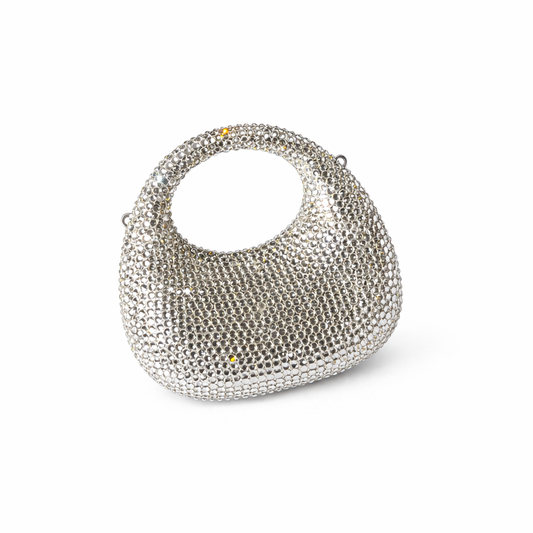 Luna Crystal Mini Bag (Silver)