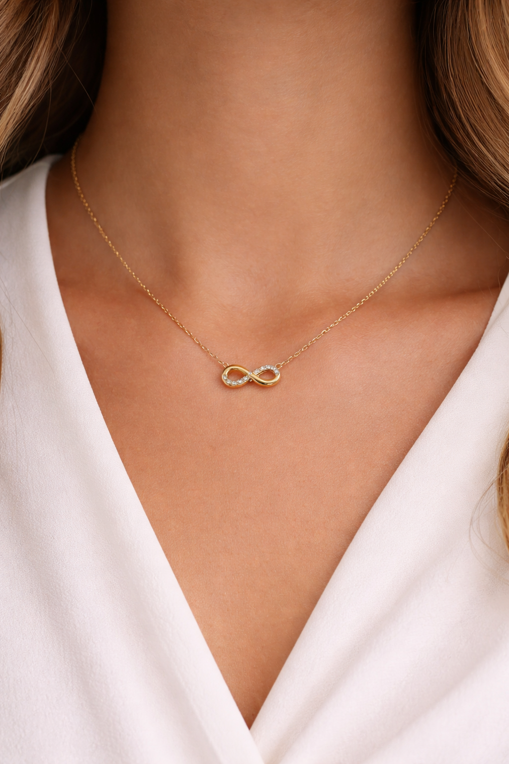 Classic Gold Infinity Pendant