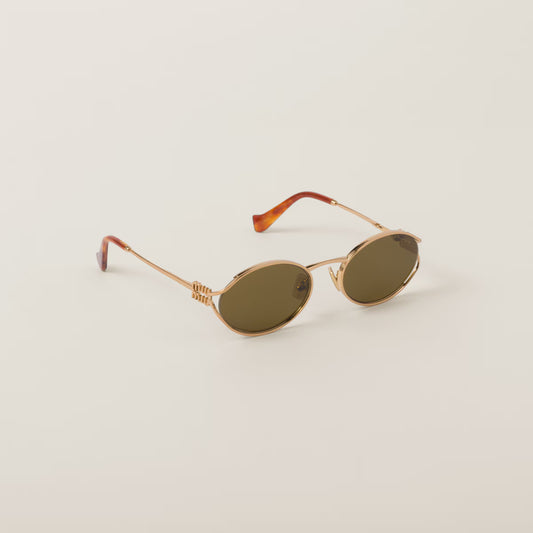 Miu Miu Metal Frame Sunglasses