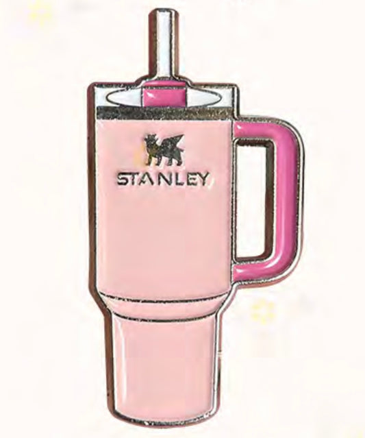 Pink Stanley Metal Phone Sticker