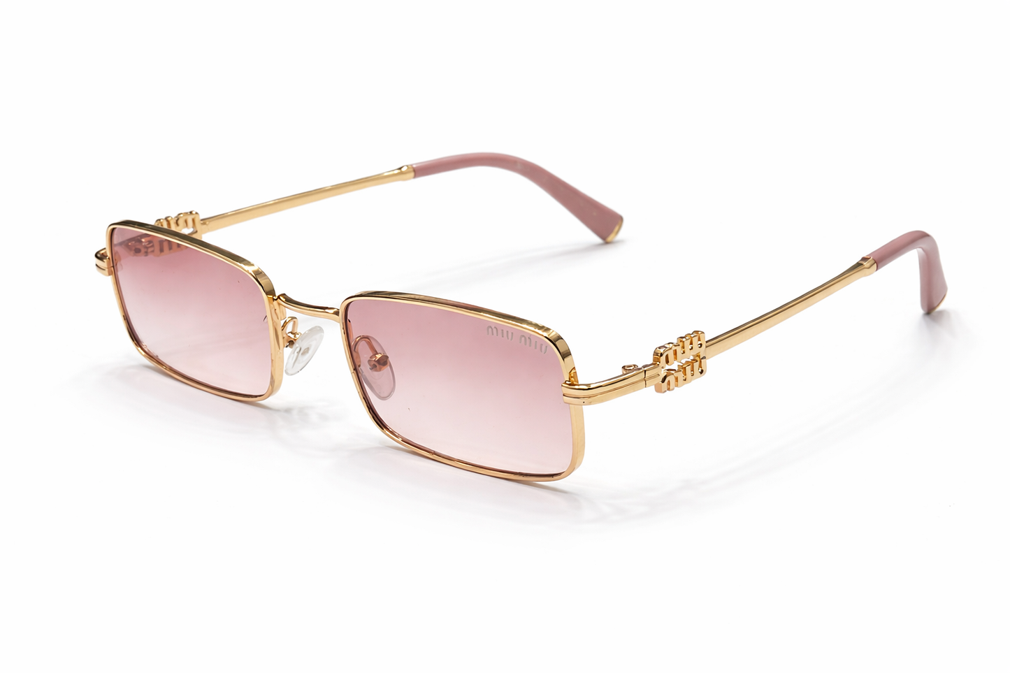 Miu Miu Aurea Gold Metal Frame Sunglasses