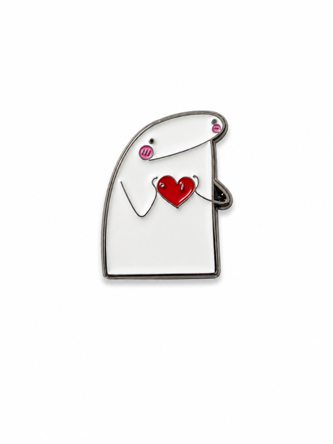 Heart Hug Metal Phone Sticker