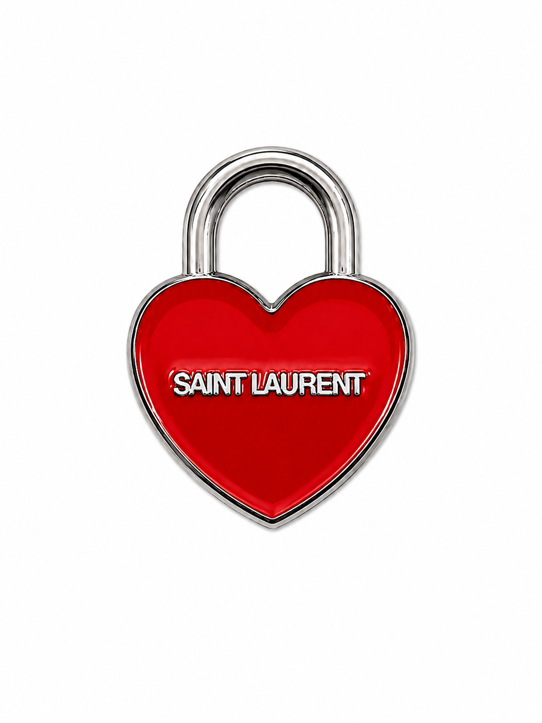 Heart Lock Metal Phone Sticker