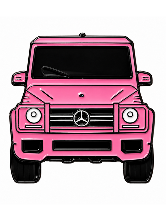 Light Pink Mercedes G-Wagon Metal Phone Sticker