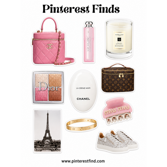 Parisian Pink 🌸 – 3D Epoxy Sticker Sheet