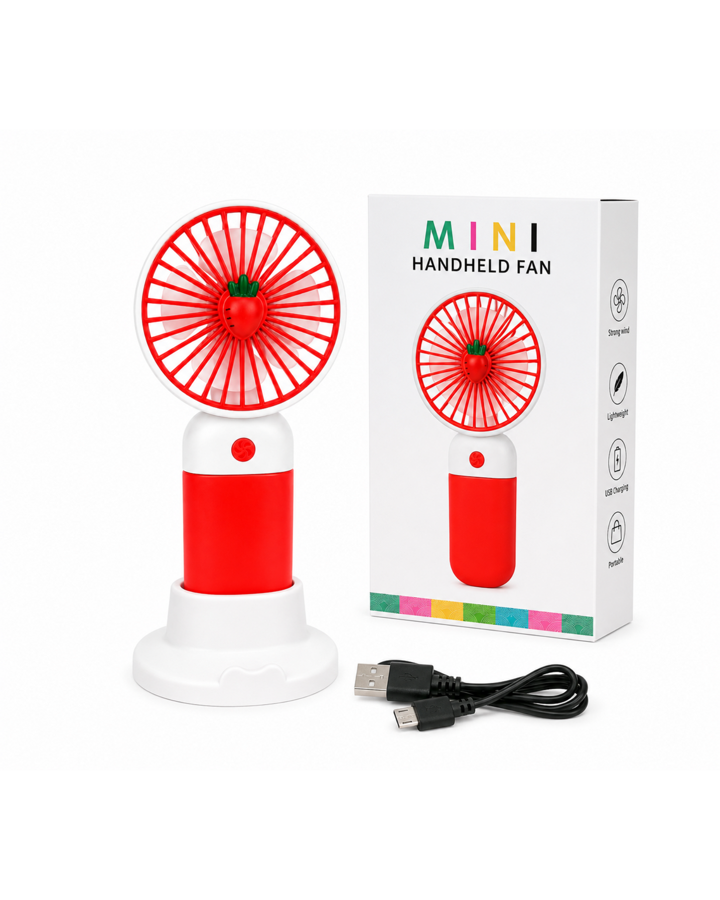 CarrotCool™ Rechargeable Mini Fan