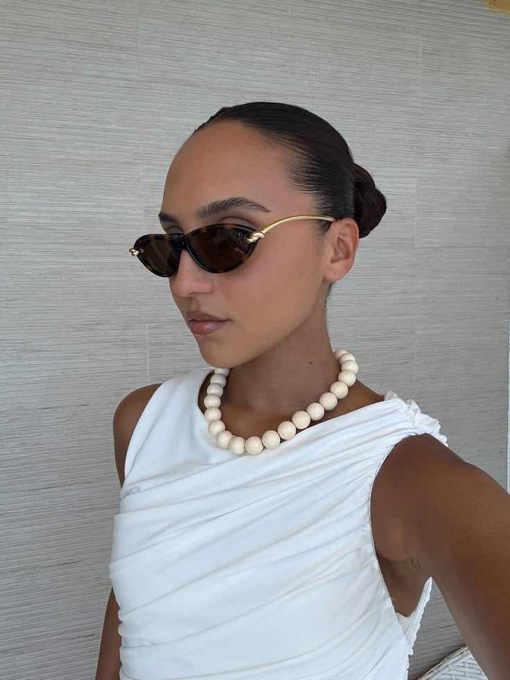 Bottega Veneta Knot Cat Eye Sunglasses - (Havana/gold/brown)