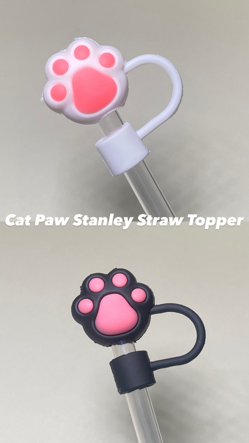 Cat Paw Stanley Straw Topper