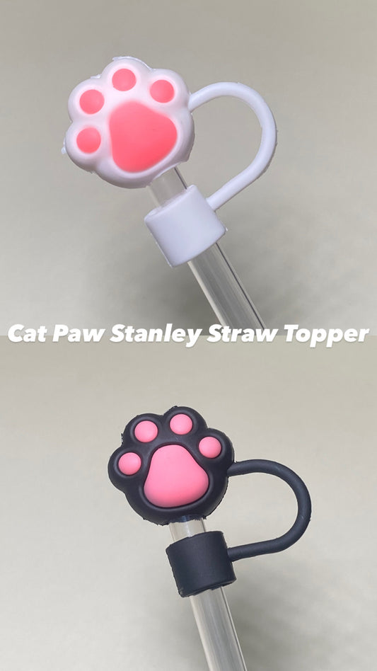 Cat Paw Stanley Straw Topper